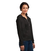 District Women's Fitted Jersey Full-Zip Hoodie.