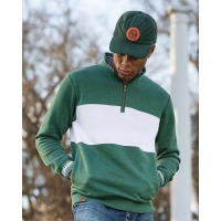 Holloway Men's All-American Fleece Colorblocked Quarter-Zip Sweatshirt - 229565