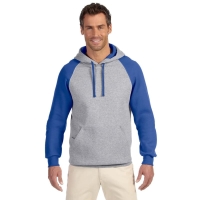 Jerzees 8 Oz., 50/50 NuBlend® Colorblock Raglan Pullover Hoo