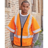 Kishigo Unisex Economy Single Pocket Zipper Vest - 1567-1568