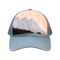 LOCALE Printed Five-Panel Trucker Cap - 5PTKR
