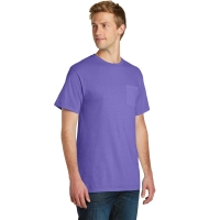 Port & Company Beach Wash Garment-Dyed Pocket Tee.