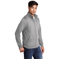 Port &amp; Company Core Fleece Cadet Full-Zip Sweatshirt