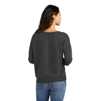 Port &amp; Company Women&#039;s Beach Wash Garment-Dyed V-Neck Sweatshirt