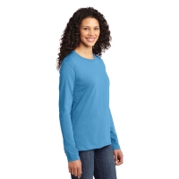 Port &amp; Company Women&#039;s Long Sleeve Core Cotton Tee.