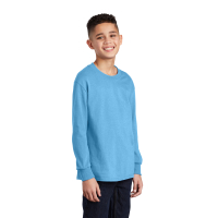 Port & Company Youth Long Sleeve Core Cotton Tee.