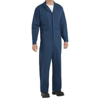 Red Kap Men's Extended Sizes Button-Front Cotton Coveral - CC16EXT