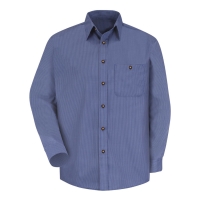 Red Kap Men's Mini-Plaid Uniform Long Sleeve Shirt - SP74