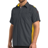 Red Kap Men's Tall Performance Plus Short Sleeve Shirt With Oilblok Technology - SY42T