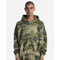 Shaka Wear Unisex Garment-Dyed Cropped Full-Zip Hooded Sweatshirt - SHGCZ