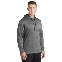 Sport-Tek PosiCharge Sport-Wick Heather Fleece Hooded Pullover.
