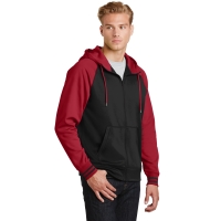 Sport-Tek Sport-Wick Varsity Fleece Full-Zip Hooded Jacket.