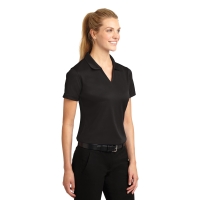Sport-Tek Women's Dri-Mesh V-Neck Polo.