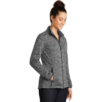 Sport-Tek Women's PosiCharge Electric Heather Soft Shell Jacket.