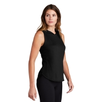 Sport-Tek Women's PosiCharge Tri-Blend Wicking Draft Hoodie Tank.