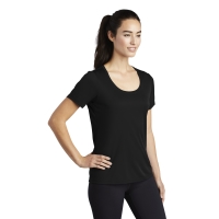 Sport-Tek Women's Posi-UV Pro Scoop Neck Tee.