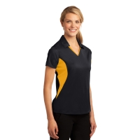 Sport-Tek Women&#039;s Side Blocked Micropique Sport-Wick Polo.