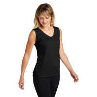 Sport-Tek Women's Sleeveless PosiCharge Competitor V-Neck Tee.