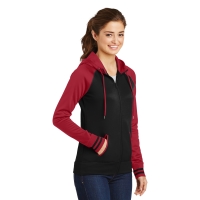 Sport-Tek Women&#039;s Sport-Wick Varsity Fleece Full-Zip Hooded Jacket.