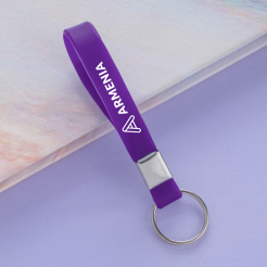 Printed Wristband Keychains