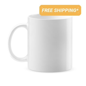 11oz White Ceramic Sublimation Coffee Mugs - Blank
