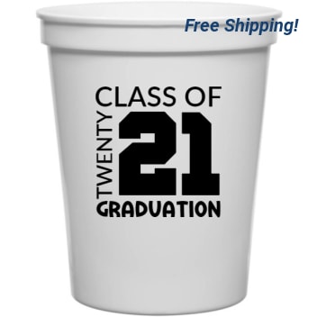 Graduation Class Of Twenty 21 16oz Stadium Cups Style 127819