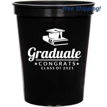 Graduation Graduate C S L F 2 1 16oz Stadium Cups Style 127334