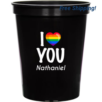I Love You 16oz Stadium Cups Style 173197