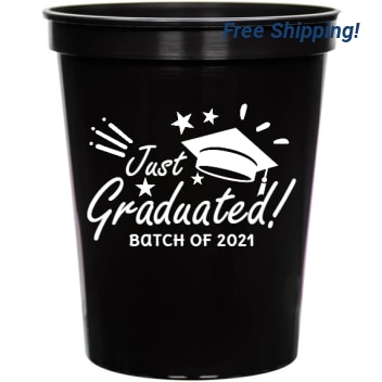 Graduation Just Graduated Batch Of 2021 16oz Stadium Cups Style 127815