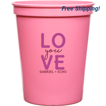 Love You Gabriel Echo 16oz Stadium Cups Style 169613