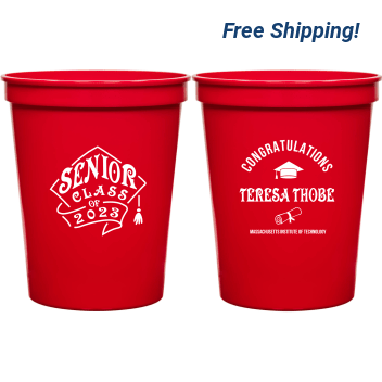Personalized Senior Class Graduation Stadium Cups