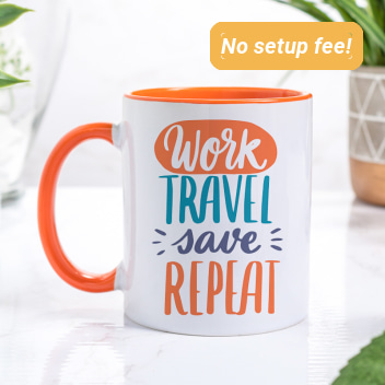 11oz Two Tone Full Color Mugs