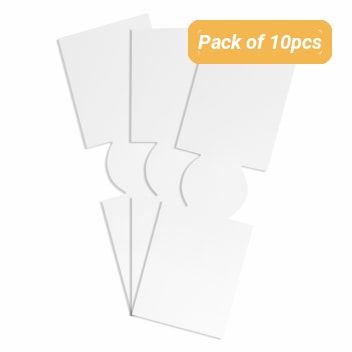 Unsewn White Slim Coolies For Sublimation Printing - Pack Of 1000pcs