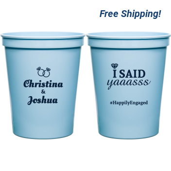 Customized I Said Yas Engagement Stadium Cups