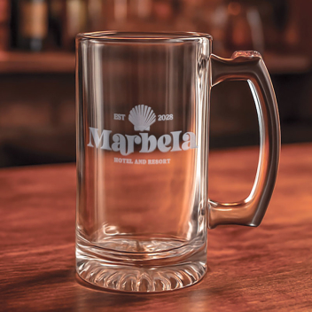 12 Oz Libbey Glass Beer Mug