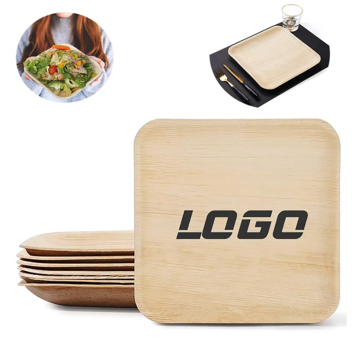 10'' Square Palm Leaf Plates