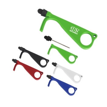 Door Opener With Antimicrobial Additive And Stylus Pen