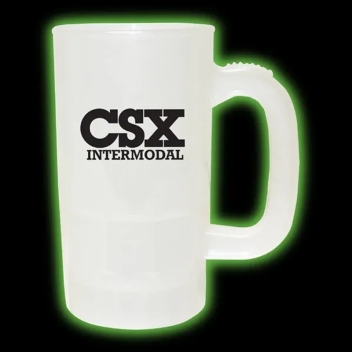 14 Oz. Glow In The Dark Beer Stein