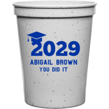 Parties & Events 2029 Abigail Brown You Did It 16oz Stadium Cups Style  138727