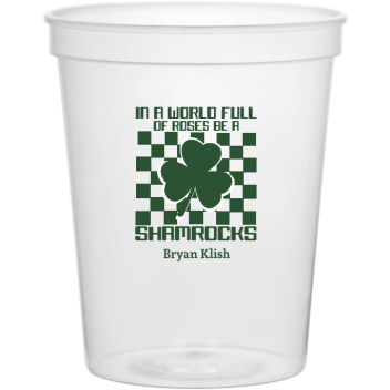 Savannah aluminum recyclable cups redesigned for St. Patrick's Day