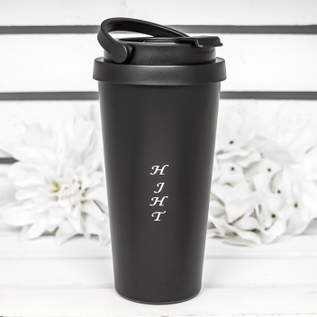 17 Oz. Laser Engraved Travel Coffee Tumblers With Handle