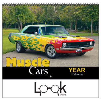2024 Muscle Cars Wall Calendar - Spiral