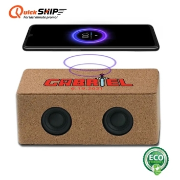 Milling Cork Eco-friendly Speaker And Wireless Charger