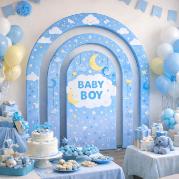 Rainbow Multi-tier Arch Backdrop