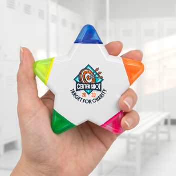 Custom Star Plastic Highlighters