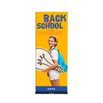 Fabric Banner Stand-premium (round Corners)