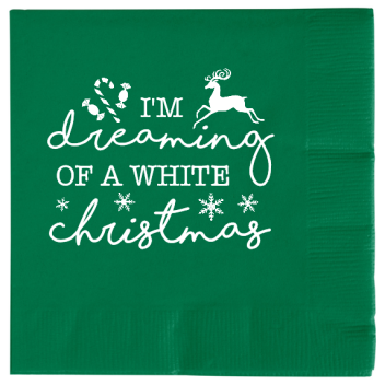 Christmas Dreaming Of White Im 2ply Economy Beverage Napkins Style 114642