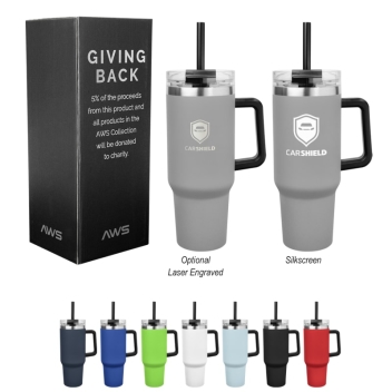 40 Oz. Aws Intrepid Stainless Steel Tumbler