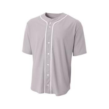 A4 Short Sleeve Full-button Baseball Top