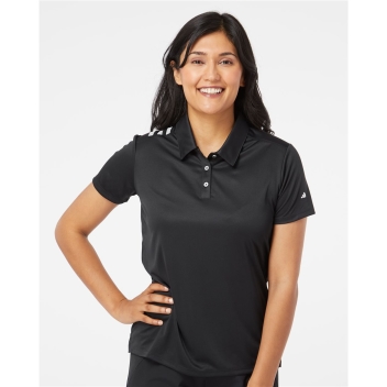 Adidas Women's 3-stripes Shoulder Polo - A325